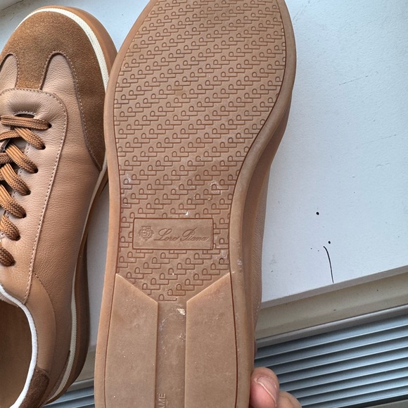 Vintage Loro Piana Tan Leather Sneakers - Picture 2 of 7